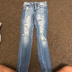 KanCan Light Blue Distressed Skinny Jeans